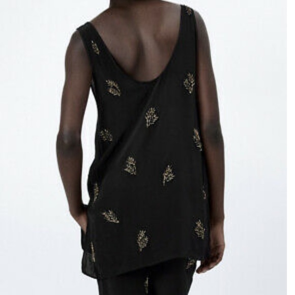NWT ZARA BLACK JEWEL CAMISOLE LIMITED EDITION - Picture 6 of 10